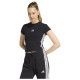 Adidas Γυναικεία κοντομάνικη μπλούζα Essentials 3-Stripes Padded Slim Baby T-Shirt